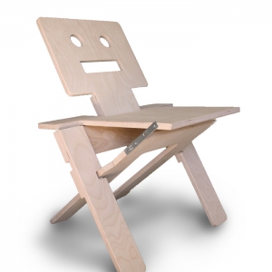 “囧”人單板椅