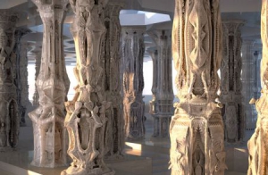 超復雜的紙板塔柱