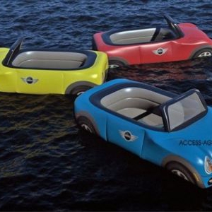 充氣式“MINI Cooper”水上玩具