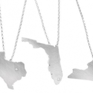 地圖項(xiàng)鏈