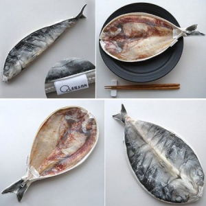 逼真的魚形筆袋