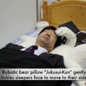 防打鼾機器熊枕頭