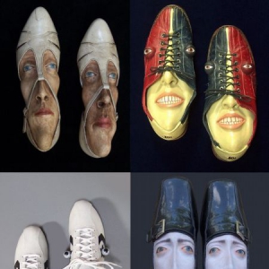 風格另類的鞋子雕塑