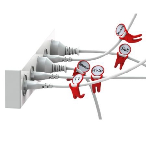 可愛的插線標(biāo)識小人