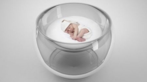 自清潔球形嬰兒床