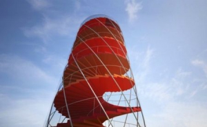 雙螺旋樓梯市郊瞭望塔