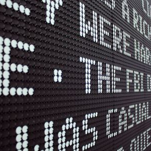 趣味交互的翻轉(zhuǎn)點(diǎn)陣廣告牌