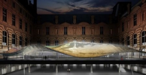 盧浮宮內(nèi)的金色展廳屋頂