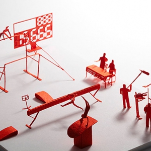 創(chuàng)意奧林匹克折紙作品