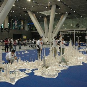 震撼的樂高日本建筑版圖