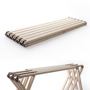 長椅也能玩折疊