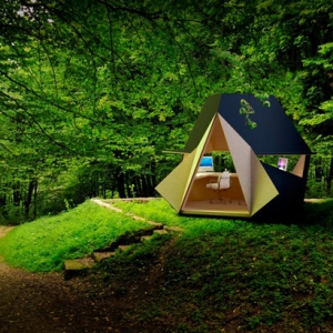 后院的模塊化私人小屋