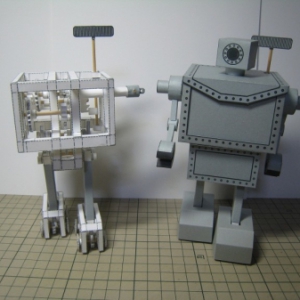 可行走的紙模機(jī)器人