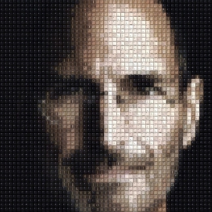 數(shù)字時代的進(jìn)化之按鍵拼湊的頭像