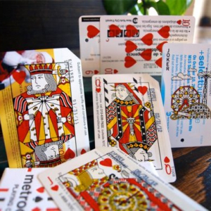 廢棄地鐵票撲克