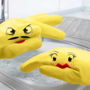 趣味“小夫妻”膠皮手套