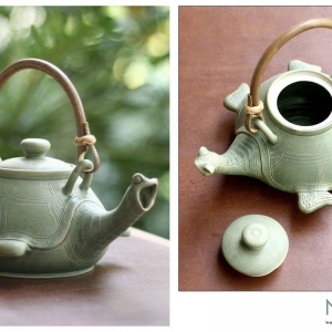 搞笑的烏龜茶壺