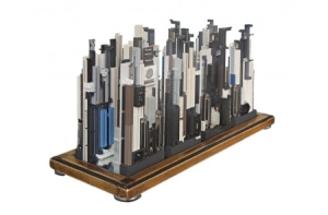 電腦硬件繪制的城市天際線