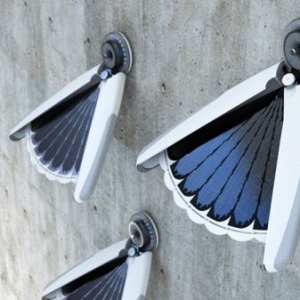 優(yōu)美的扇形羽翼太陽(yáng)能燈