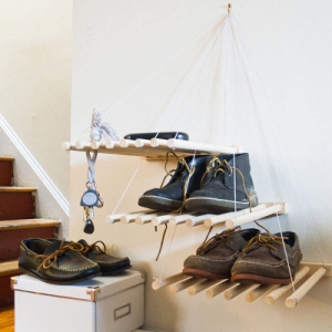 DIY懸吊鞋架