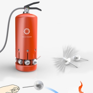 滅火器上的滅火小球