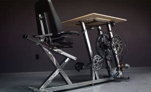 自行車發(fā)電桌