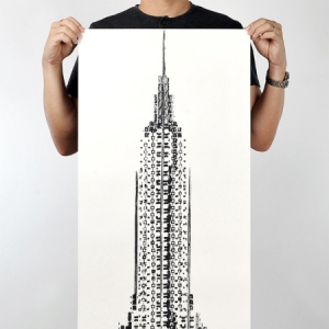 自行車胎創(chuàng)作的帝國大廈