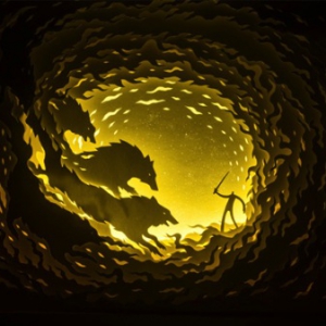 細(xì)膩的剪紙燈