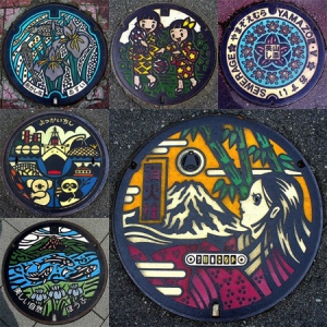 日本街頭的那些美麗井蓋