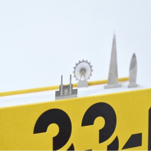 精致的地標(biāo)建筑書(shū)簽