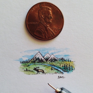 筆尖上的袖珍小畫(huà)