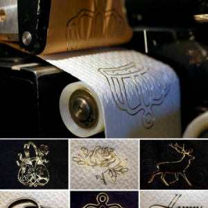 24K鍍金印花廁紙