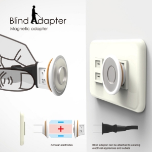 為盲人設(shè)計(jì)的磁性轉(zhuǎn)接頭