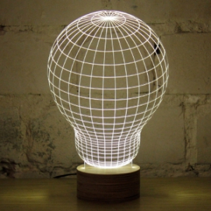 扁平的“立體”燈泡