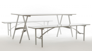 簡約弓板支撐桌