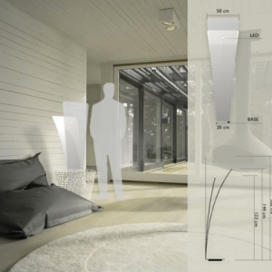 極簡花瓣落地燈