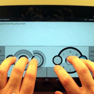 平板電腦的另類圓盤輸入法