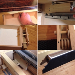 隱蔽的木鎖抽屜