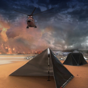 可拼接的V字應(yīng)急帳篷