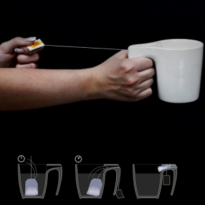 帶茶包收納處的節(jié)約馬克杯