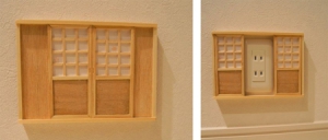 日式推拉門插座外罩