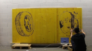 人工噴“火”打印機