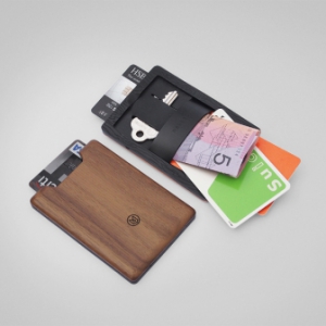 簡約木制錢包