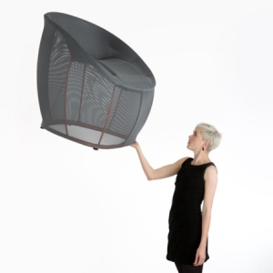 輕便網(wǎng)面鋼管扶手椅