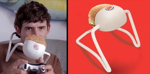 脖子上的漢堡架