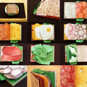 “香嫩可口”漢堡書(shū)