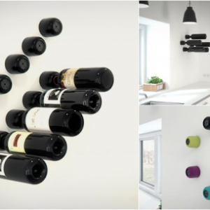 趣味壁掛式酒瓶“架”