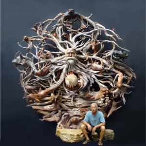 震撼木雕之人與自然