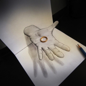 迷惑眼球的立體畫作