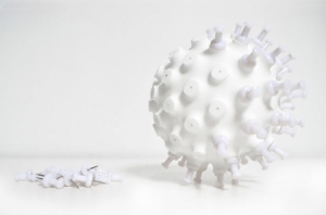 趣味“毛刺”圖釘球